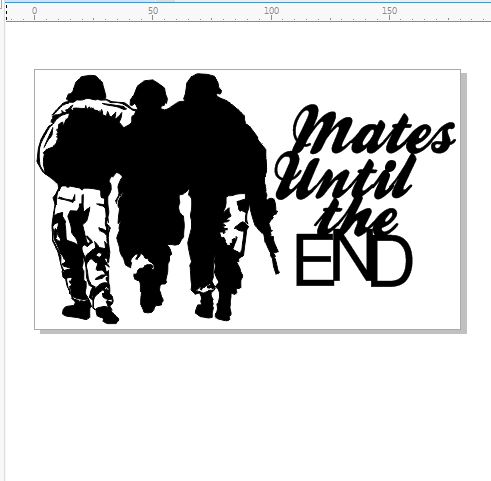 mates until the end  110 x 180 min buy 3